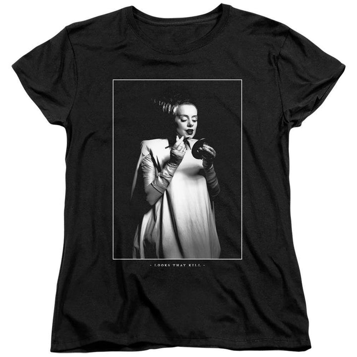 Universal Monsters Bride Of Frankenstein Looks That Kill Women's T-Shirt - Rocker Merch