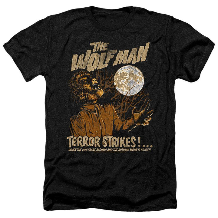 Universal Monsters The Wolf Man Terror Strikes T-Shirt - Rocker Merch