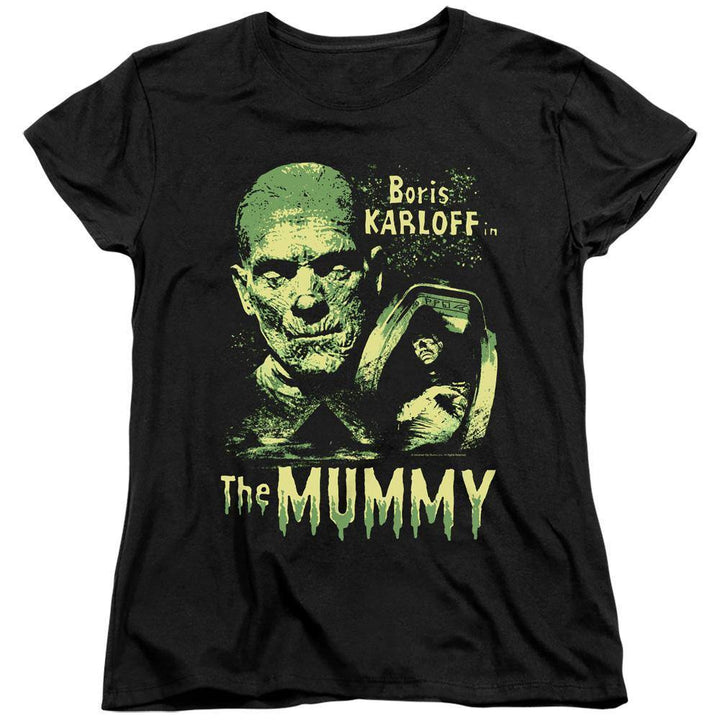 Universal Monsters The Mummy Karloff Women's T-Shirt - Rocker Merch