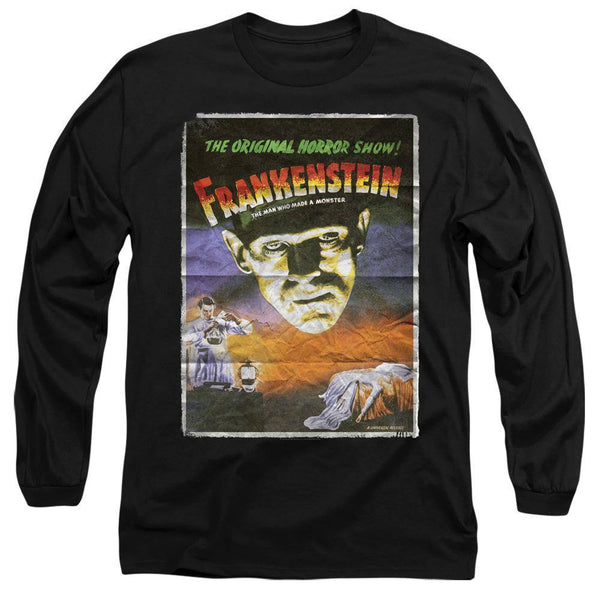 Universal Monsters Frankenstein 1931 Movie Poster Long Sleeve T-Shirt - Rocker Merch