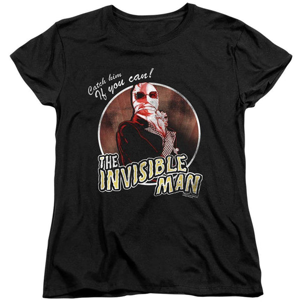 Universal Monsters The Invisible Man Catch Him Women's T-Shirt - Rocker Merch