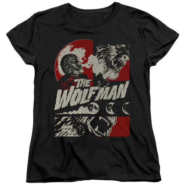 Universal Monsters The Wolf Man Wolfbane Blooms Women's T-Shirt - Rocker Merch
