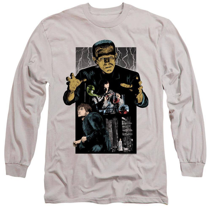 Universal Monsters Frankenstein Illustrated Long Sleeve T-Shirt | Rocker Merch™