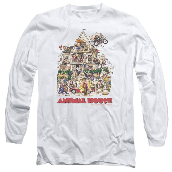 Animal House Movie Poster Art Long Sleeve T-Shirt - Rocker Merch