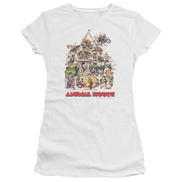 Animal House Movie Poster Art Juniors T-Shirt - Rocker Merch
