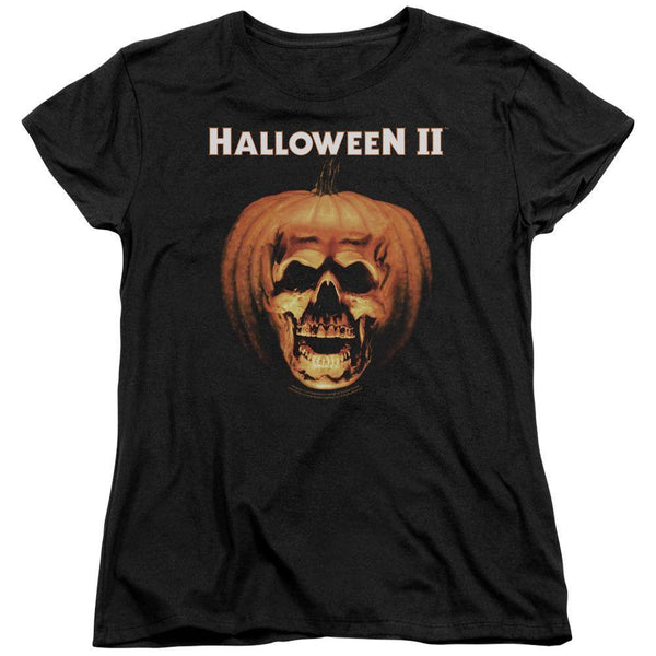 Halloween II Movie Pumpkin Shell Women's T-Shirt - Rocker Merch