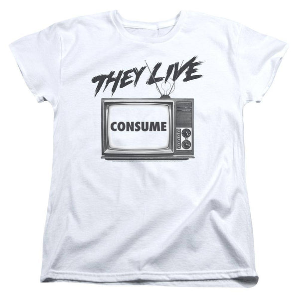 They Live Movie Consume Women's T-Shirt - Rocker Merch
