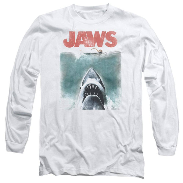Jaws Vintage Movie Poster Long Sleeve T-Shirt - Rocker Merch