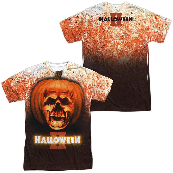 Halloween II Movie Pumpkin Skull Sublimation T-Shirt - Rocker Merch