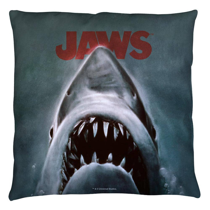 Jaws Movie Shark Throw Pillow - Rocker Merch