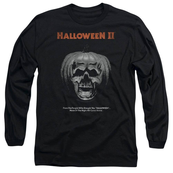 Halloween II Movie Pumpkin Poster Long Sleeve T-Shirt - Rocker Merch