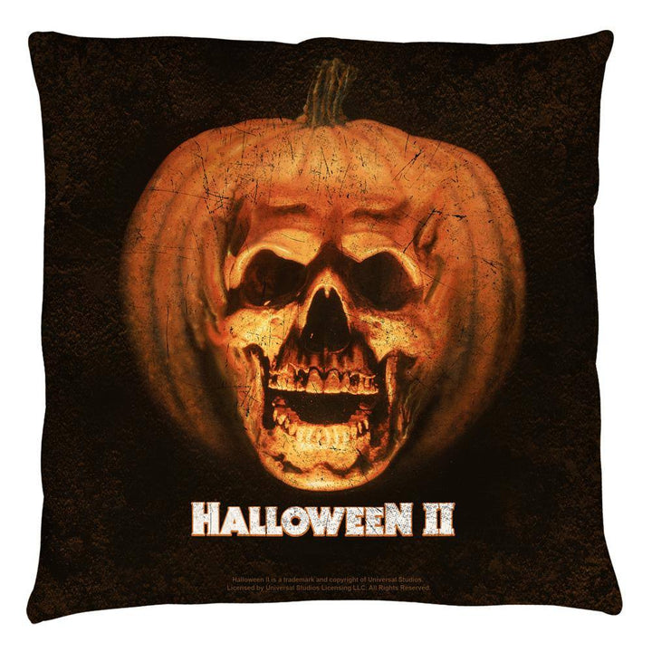 Halloween II Movie Poster Throw Pillow - Rocker Merch