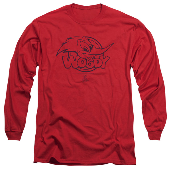 Woody Woodpecker Big Head Long Sleeve T-Shirt