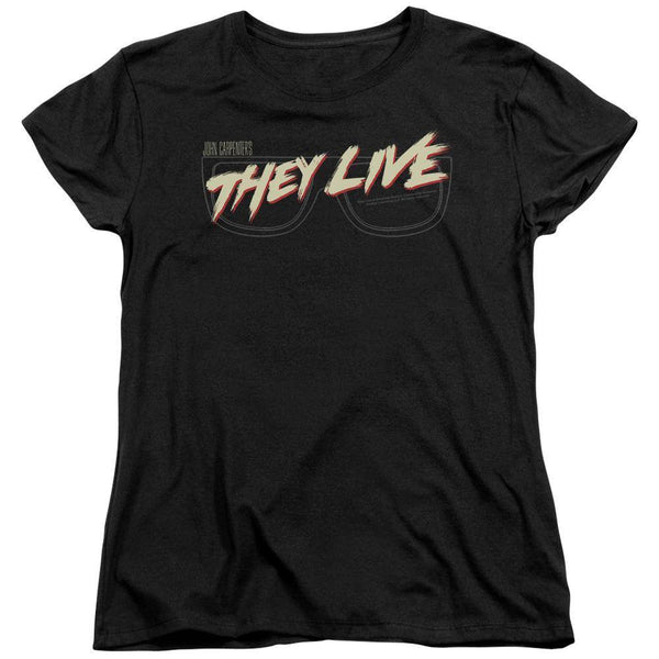 They Live Movie Glasses Logo Women's T-Shirt | Rocker Merch™