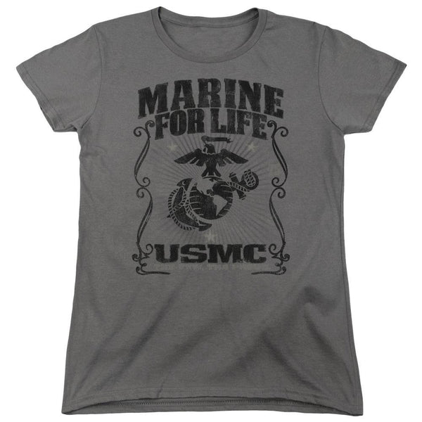 U.S. Marines For Life Women's T-Shirt - Rocker Merch™