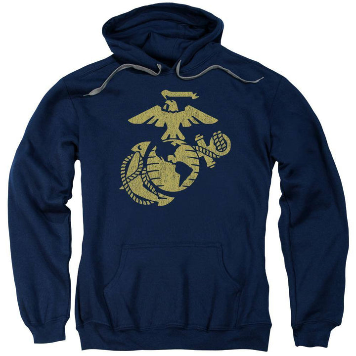 U.S. Marines Gold Emblem Hoodie - Rocker Merch™