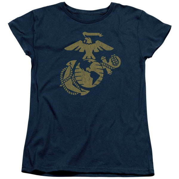 U.S. Marines Gold Emblem Women's T-Shirt - Rocker Merch™