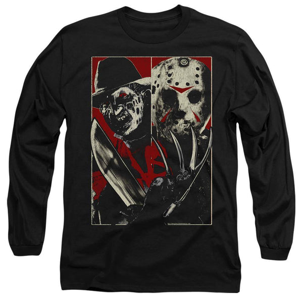 Freddy VS Jason Verses Long Sleeve T-Shirt - Rocker Merch