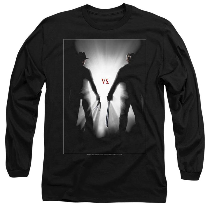 Freddy VS Jason Silhouettes Long Sleeve T-Shirt - Rocker Merch