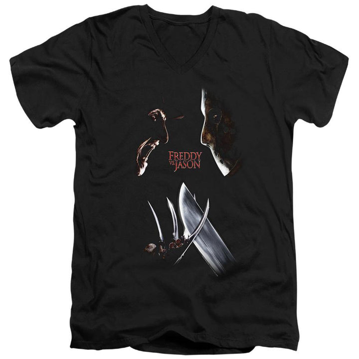 Freddy VS Jason Face Off T-Shirt - Rocker Merch