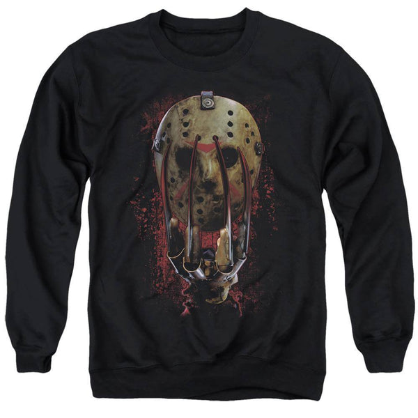 Freddy VS Jason Mask And Claws Sweatshirt - Rocker Merch