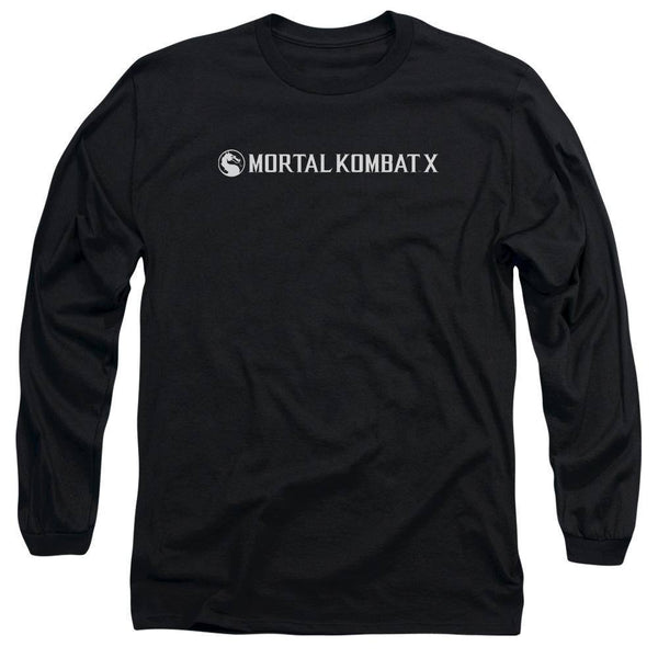 Mortal Kombat X Horizontal Logo Long Sleeve T-Shirt | Rocker Merch™