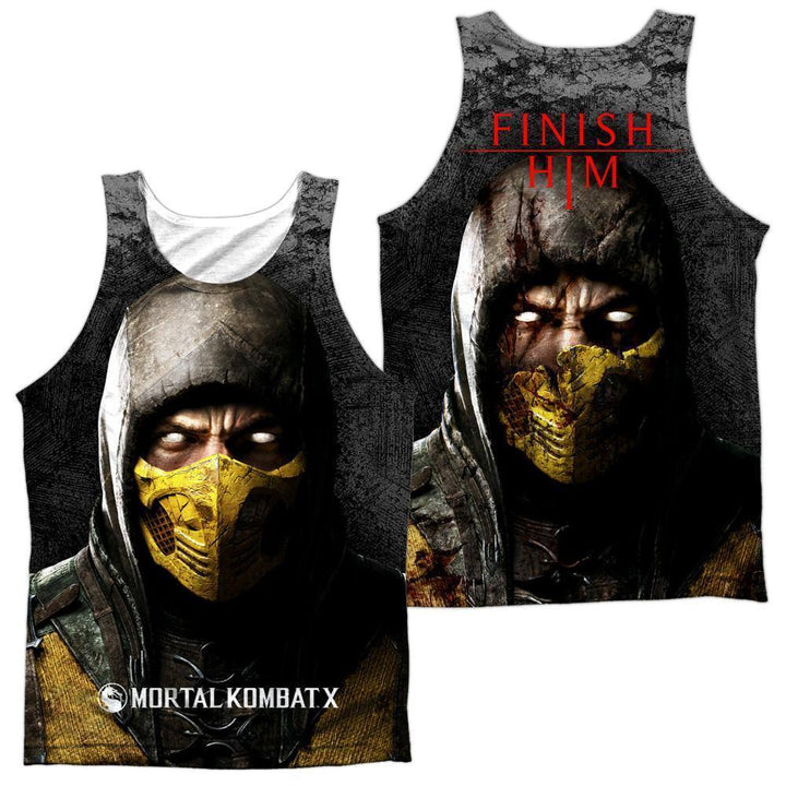 Mortal Kombat X Finish Him Sublimation Tank Top - Rocker Merch