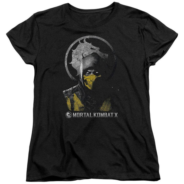 Mortal Kombat X Scorpion Bust Women's T-Shirt | Rocker Merch™