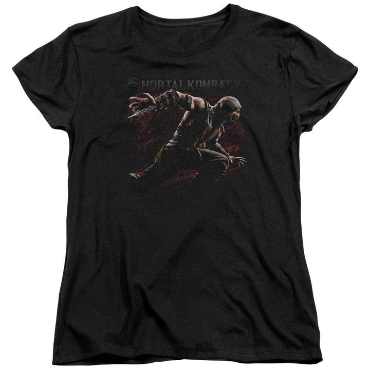 Mortal Kombat X Scorpion Lunge Women's T-Shirt - Rocker Merch