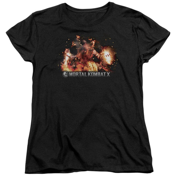 Mortal Kombat X Scorpio Flames Women's T-Shirt | Rocker Merch™