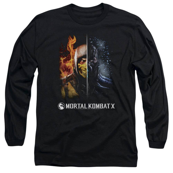 Mortal Kombat X Fire And Ice Long Sleeve T-Shirt | Rocker Merch™