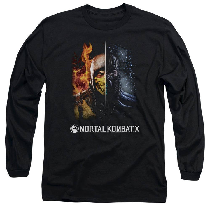 Mortal Kombat X Fire And Ice Long Sleeve T-Shirt | Rocker Merch™