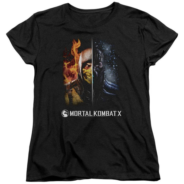 Mortal Kombat X Fire And Ice Women's T-Shirt | Rocker Merch™