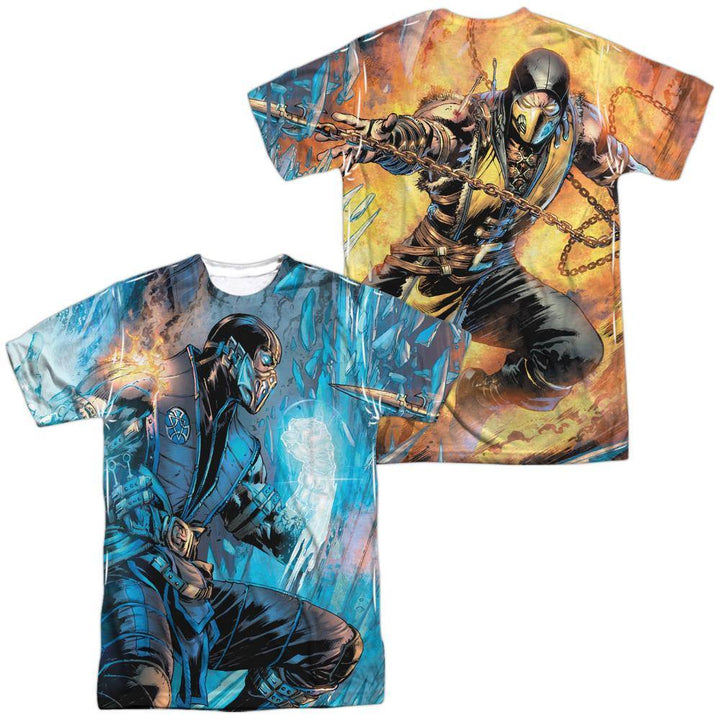 Mortal Kombat Kombat Comic Sublimation T-Shirt - Rocker Merch™