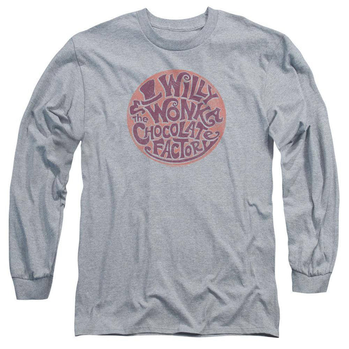 Willy Wonka Movie Circle Logo Long Sleeve T-Shirt - Rocker Merch