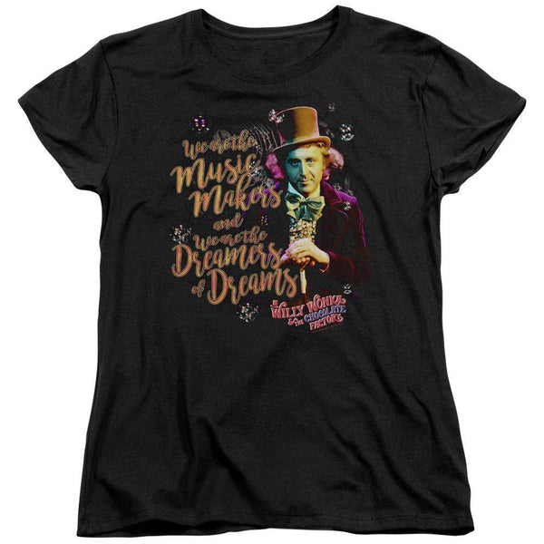 Willy Wonka Movie Music Makers Women's T-Shirt - Rocker Merch