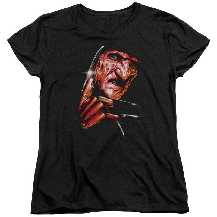 Nightmare On Elm Street Freddy's Face Women's T-Shirt - Rocker Merch