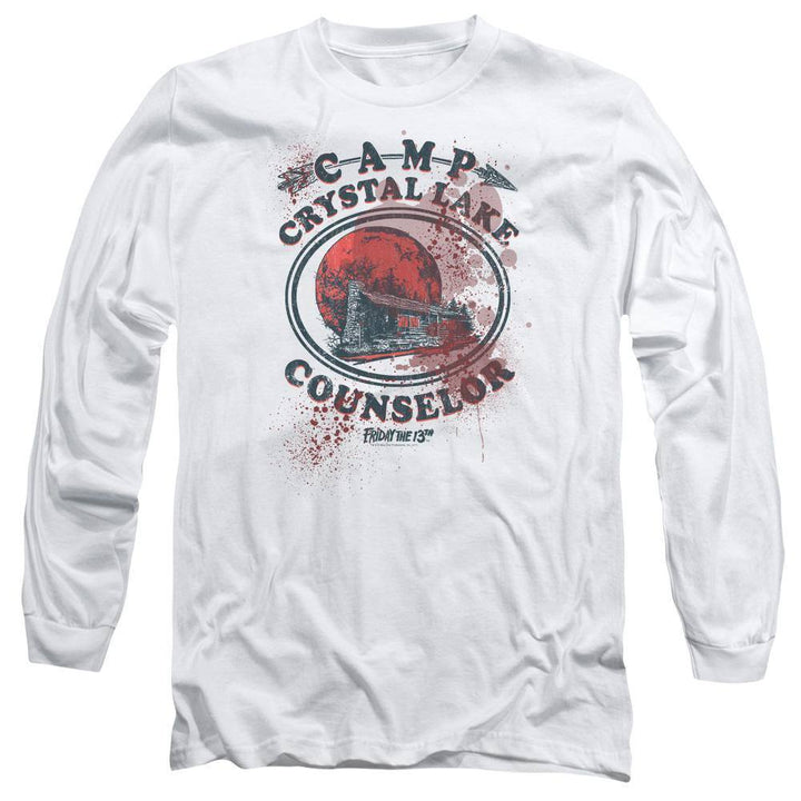 Friday The 13th Movie Bloody Camp Counselor Long Sleeve T-Shirt - Rocker Merch