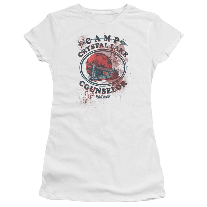 Friday The 13th Bloody Camp Counselor Juniors T-Shirt - Rocker Merch