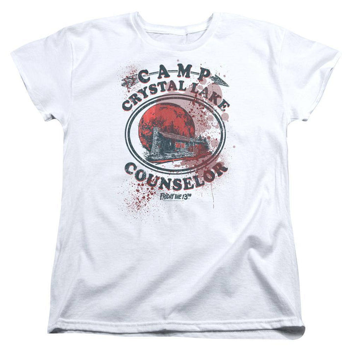 Friday The 13th Movie Bloody Camp Counselor Women's T-Shirt - Rocker Merch