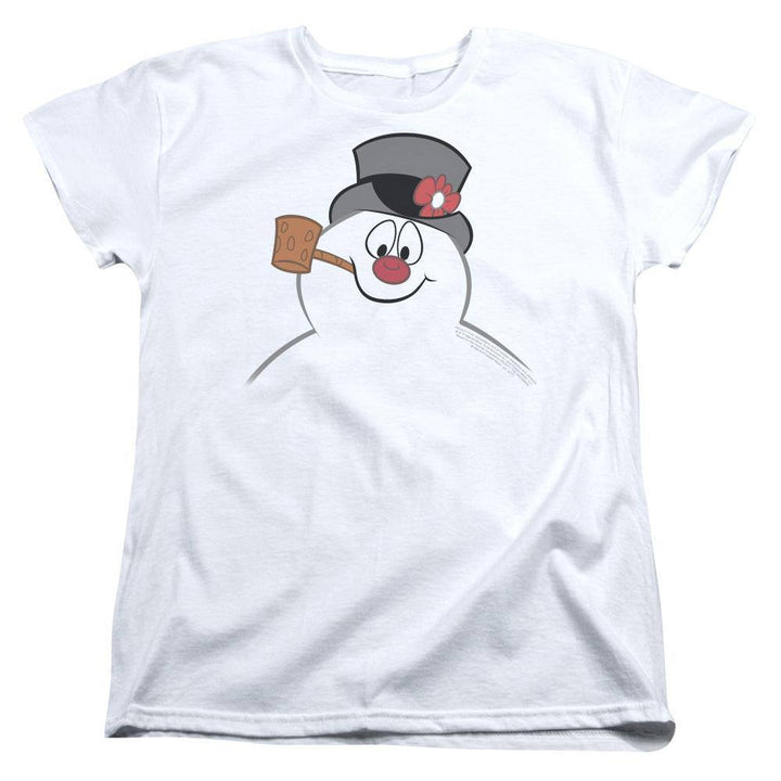 Frosty The Snowman Frosty Face Women's T-Shirt - Rocker Merch