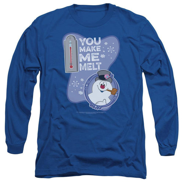 Frosty The Snowman Melt Long Sleeve T-Shirt - Rocker Merch