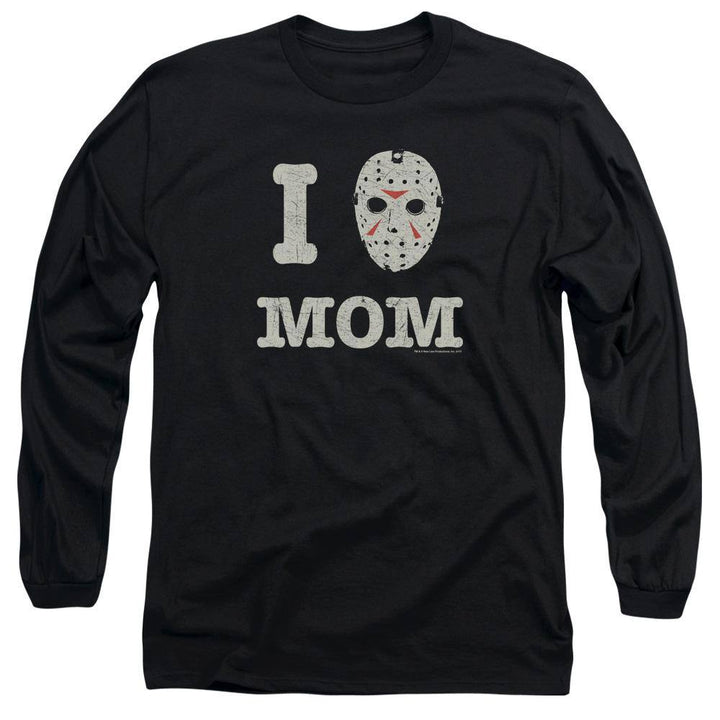 Friday The 13th Momma's Boy Long Sleeve T-Shirt - Rocker Merch