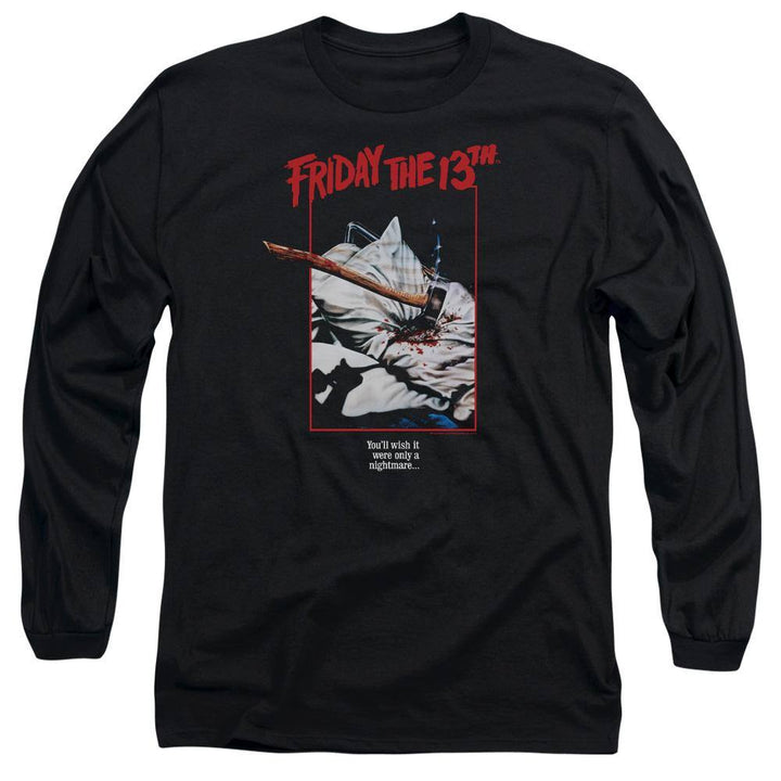 Friday The 13th Axe Poster Long Sleeve T-Shirt | Rocker Merch™