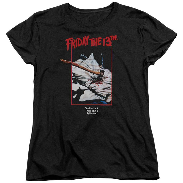 Friday The 13th Axe Poster Women's T-Shirt | Rocker Merch™