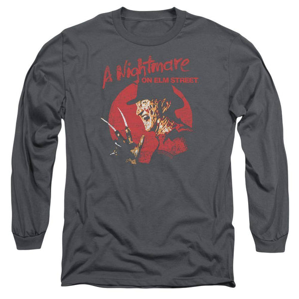 Nightmare On Elm Street Freddy Circle Long Sleeve T-Shirt - Rocker Merch