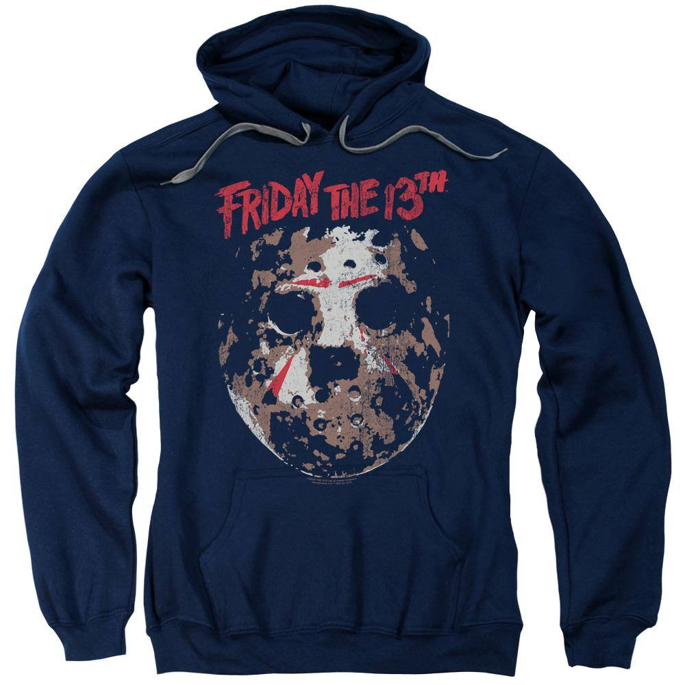 Felpa Con Cappuccio Ufficiale Friday The 13th, Logo A Blocchi, Taglie Forti 3XL-5XL, Colore Nero