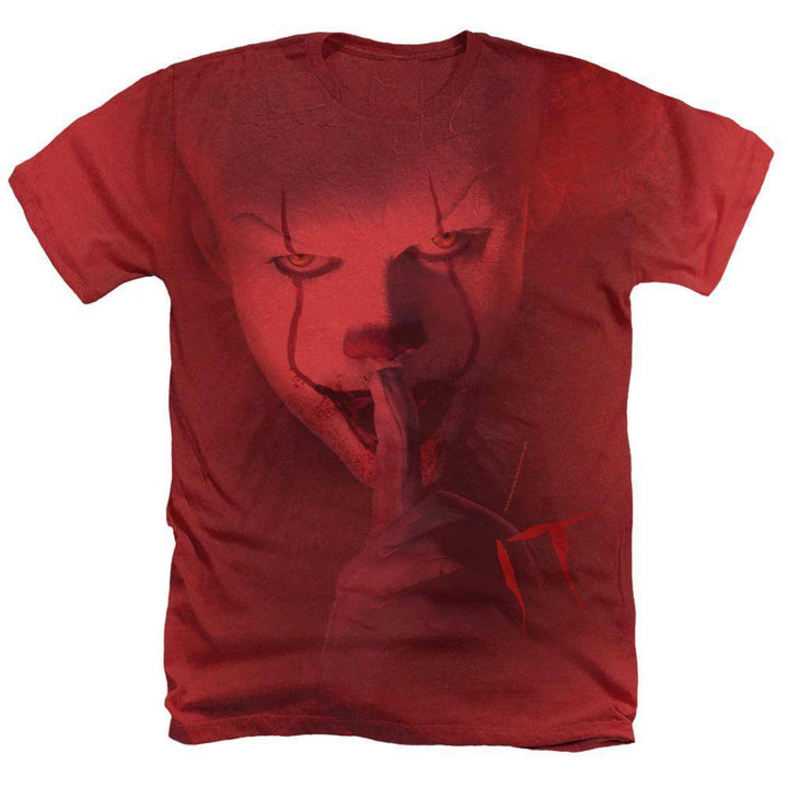 It Movie Pennywise Shh Heather T-Shirt | Rocker Merch™
