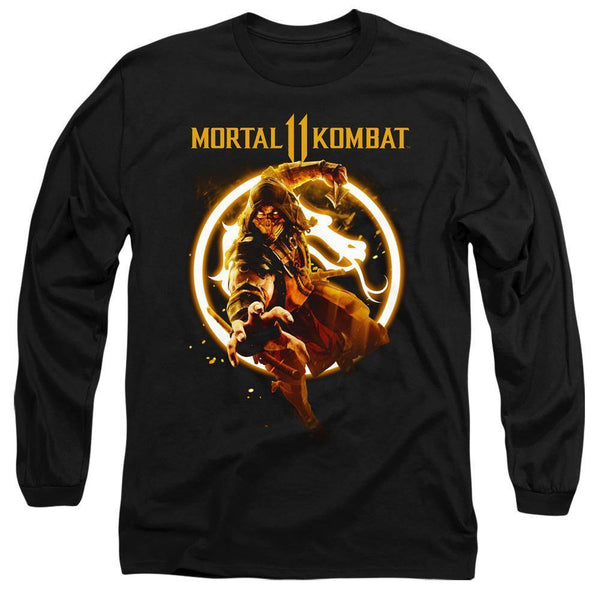 Mortal Kombat 11 Scorpion Flame Long Sleeve T-Shirt | Rocker Merch™