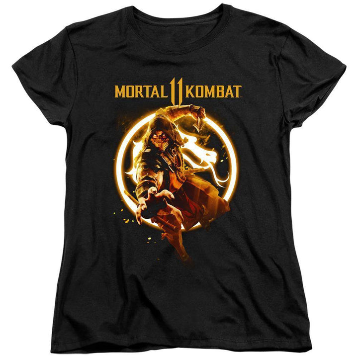 Mortal Kombat 11 Scorpion Flame Women's T-Shirt | Rocker Merch™